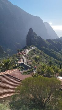 Masca Village in sunny day in Tenerife
