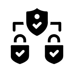 Security shield sign vector illustration, Lock security icon, Set of security shield icons, securityshields symbols with check mark and padlock, Shield security icon, Safety, protection sign
