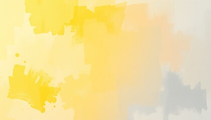 Obraz premium Abstract watercolor design. Soft yellow and grey tones