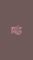 Hello spring wallpaper