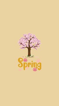 tree with pink flowers spring