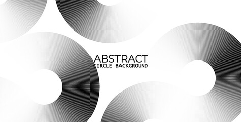 Abstract Teal Green Circular and Wavy Line Pattern on Dark Background - Ideal for Tech, Data, and Networking Themes