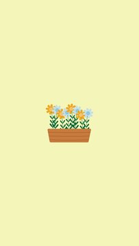 easter egg with flowers