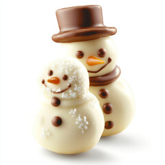 Fototapeta premium snowman isolated on white