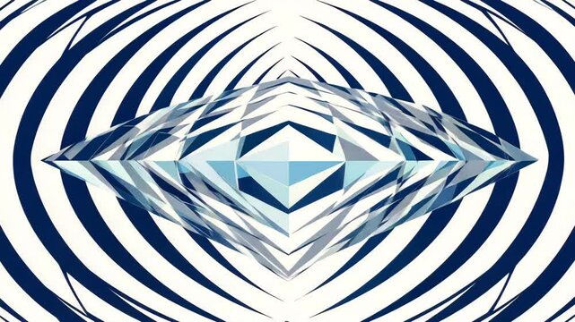 Layered diamond outlines expanding and fading with dynamic spacing

