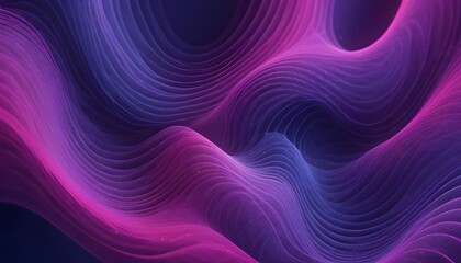 Fototapeta premium Concentric Wave Lines in Indigo and Magenta – Abstract Futuristic Tech Background