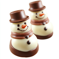 Fototapeta premium snowman on a white background