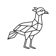 Gernet Bird Outline Illustration