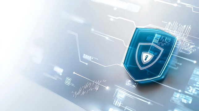 Enhancing cybersecurity measures digital environment graphic design virtual space technical perspective data protection concepts