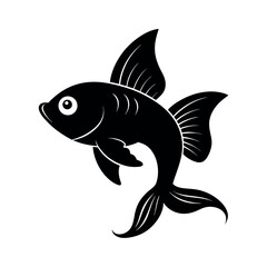 Duppy Fish Vector Silhouette