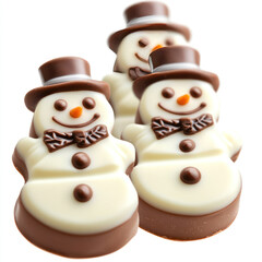 Fototapeta premium snowman on a white background