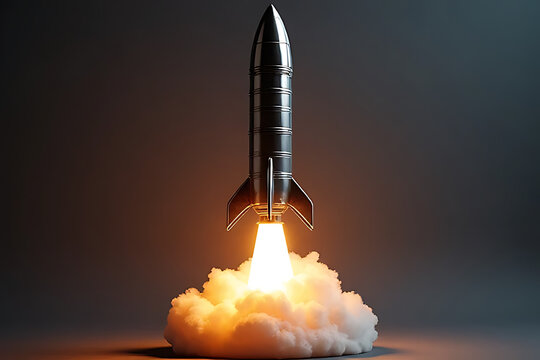 Rocket launch event space exploration digital art indoor environment low angle view innovation