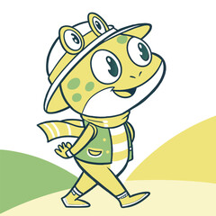 frogs mascot illustration