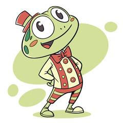 frogs mascot illustration