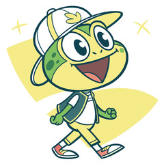 frogs mascot illustration