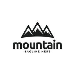 mountain vector logo design