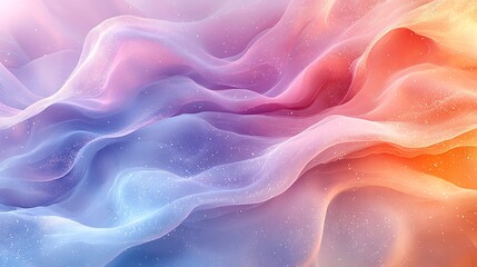 Obraz premium Abstract Pastel Gradient Background with Flowing Waves