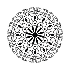 Lineal Mandala Vector Clipart | Digital Download for Crafts