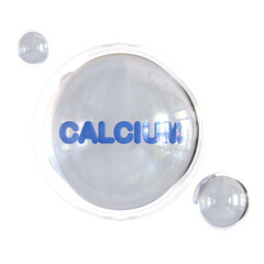 calcium capsule 3d icon illustration