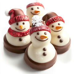 Fototapeta premium snowman on a white background