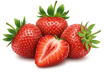 Fresh Strawberries Close-up