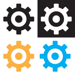Setup and settings system icon. Vector illustration. EPS 10/ AI