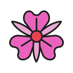 Alstroemeria icon vector image. Suitable for mobile apps, web apps and print media.