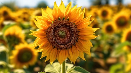 Obraz premium sunflower on a field
