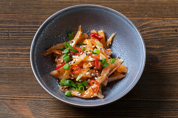 Spicy Asian Shrimp Salad Bowl