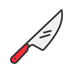 Chefs Knife icon vector image. Suitable for mobile apps, web apps and print media.