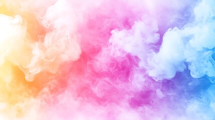Fototapeta premium Abstract Pastel Rainbow Cloud Background