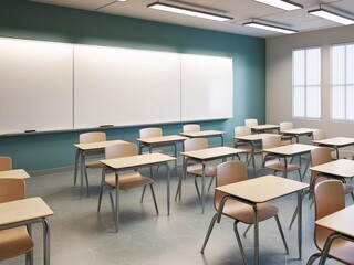 Classroom's silent potential ready for the next lesson