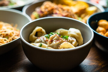 Delicious Dumplings in a Bowl
