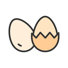 Eggs icon vector image. Suitable for mobile apps, web apps and print media.