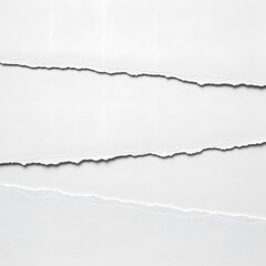 Naklejka premium Torn White Paper Texture Background: Abstract Ripped Paper Design