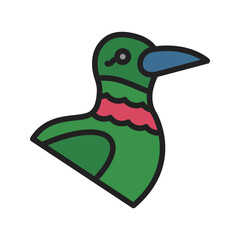 Humming Bird icon vector image. Suitable for mobile apps, web apps and print media.