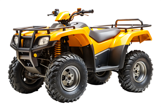 all terrain vehicle atv  isolated on white background PNG. GENERATIVE AI