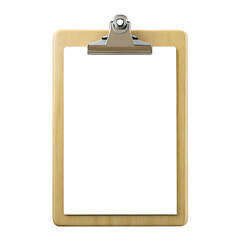 blank clipboard clip board isolated on white background PNG. GENERATIVE AI