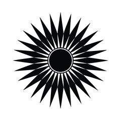 Sunburst Icon Vector Illustration
