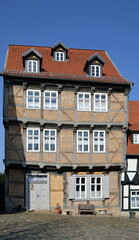 Historical Building in the Old Town of Quedlinburg, Saxony - Anhalt