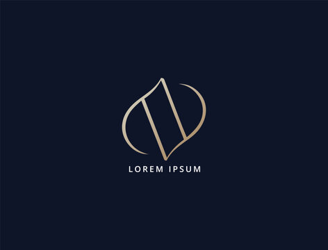 Unique VV luxury minimalist lettering typo, vv royal brand logo design