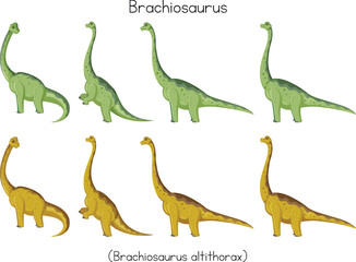 set of dinosaur