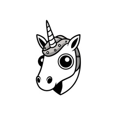unicorn head vector