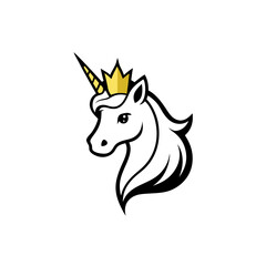 unicorn head silhouette