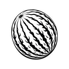 Striking Circular Form Abstract Black and White Silhouette Pattern Design Element