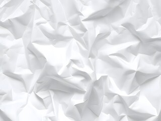 Obraz premium White crumpled white paper texture