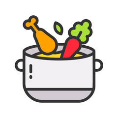 Stew icon vector image. Suitable for mobile apps, web apps and print media.