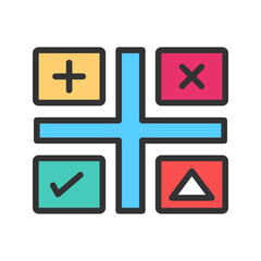 Fototapeta premium SWOT icon vector image. Suitable for mobile apps, web apps and print media.