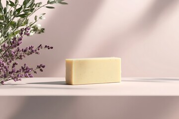Aromatic Handmade Soap with Lavender and Herbs