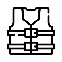 life jacket line icon